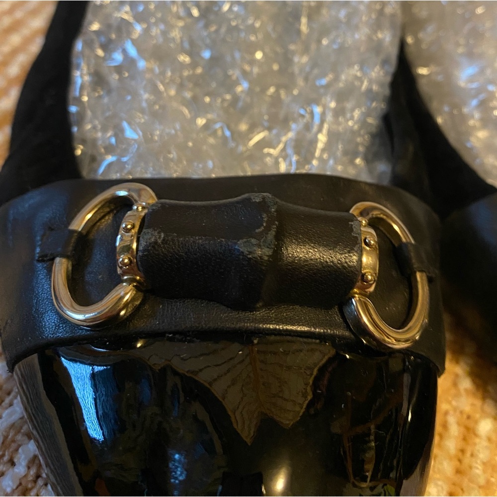 Gucci Luxury Designer Bamboo Horsebit Ballet Flats - Picture 4 of 13